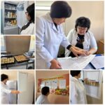 Проверки общего санитарного состояния школьной столовой…