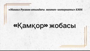 “Михаил Русаков атындағы мектеп-интернаты” КММ тәрбиешілері “Қамқор” қайырымдылық акциясы аясында игі іс атқарды…