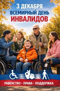 Мүгедектердің халықаралық күні жыл сайын 3 желтоқсанда атап өтіледі…